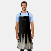 Fijn Kunstpalet en penselen op maat Schort (Gedragen)