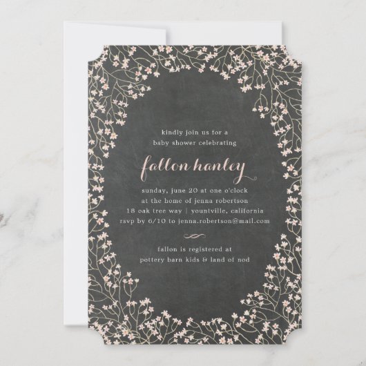 Fijn Lijst | uitnodiging tot baby shower (Voorkant)