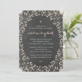 Fijn Lijst | Uitnodiging voor doop of doopsel (Staand voorkant)