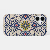 fijn mozaïek, Mandala Patroon iPhone 16 Hoesje (Achterkant horizontaal)