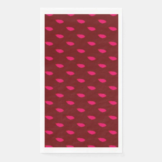 Fijn, nuchter botanisch ontwerp Papier Servet (Voorkant)