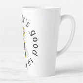 Fijn om de koningin te zijn. latte mok (Rechts)