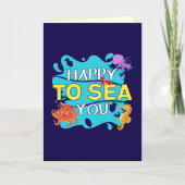 Fijn om je te Zeeen - Ocean Pun Kaart (Voorkant)