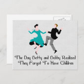 Fijn om kindvrij te zijn briefkaart (Voorkant / Achterkant)