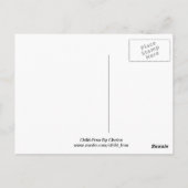 Fijn om kindvrij te zijn briefkaart (Achterkant)