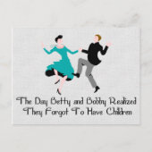 Fijn om kindvrij te zijn briefkaart (Voorkant)