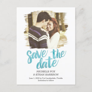 Fijn onthuld Save the Date Briefkaart