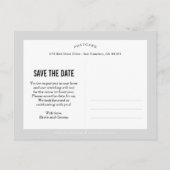 Fijn onthuld Save the Date Briefkaart (Achterkant)