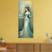 Fijn ontwerp 1 canvas afdruk (Insitu (Woonkamer))