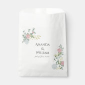 Fijn opgebloeide bruiloft bedankzakje (Voorkant)