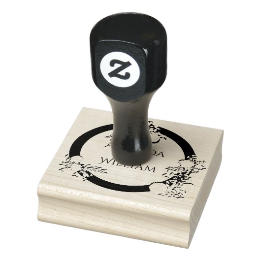 Fijn opgebloeide bruiloft rubberstempel (Stempel)