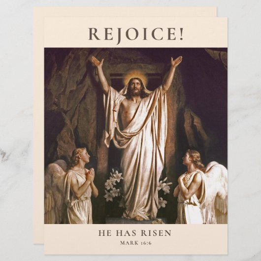 Fijn.  paaskerkbulletin (Voorkant / Achterkant)