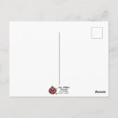 Fijn Pascha! Golden Matzah Briefkaart (Achterkant)