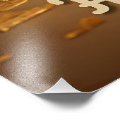 Fijn Pascha! Golden Matzah Foto Afdruk (Hoek)