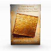 Fijn Pascha! Golden Matzah Fotoblokken (Voorkant)