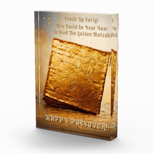 Fijn Pascha! Golden Matzah Fotoblokken (Rechts)