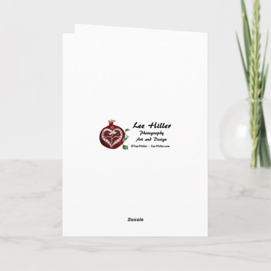 Fijn Pascha! Golden Matzah Kaart (Achterkant)