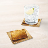 Fijn Pascha! Golden Matzah Kartonnen Onderzetters (Insitu)