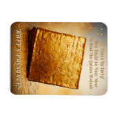 Fijn Pascha! Golden Matzah Magneet (Horizontaal)