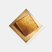 Fijn Pascha! Golden Matzah Servet (Hoek)