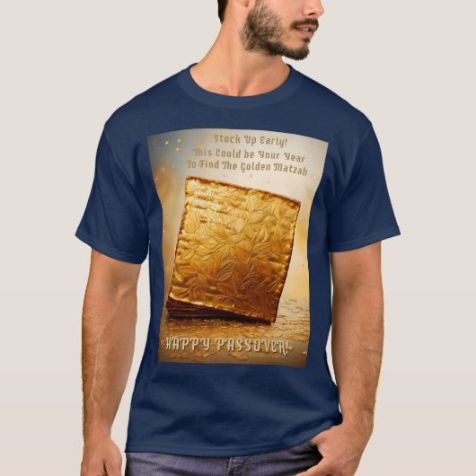 Fijn Pascha! Golden Matzah T-shirt (Voorkant)