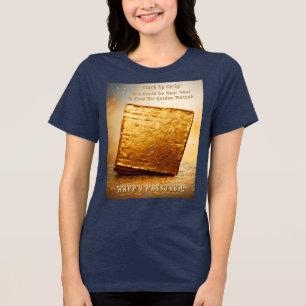Fijn Pascha! Golden Matzah Tri-Blend Shirt