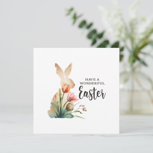 Fijn Pasen Feestdagenkaart (Staand voorkant)