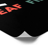 Fijn rechteroor is doof poster (Hoek)