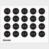 Fijn rechteroor is doof ronde sticker (Vel)