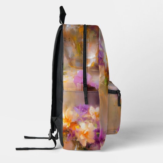 Fijn stilleven bedrukte rugzak (Links)