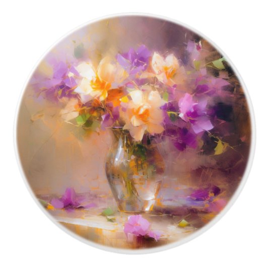 Fijn stilleven keramische knop (Voorkant)