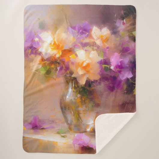 Fijn stilleven sherpa deken (Voorkant)