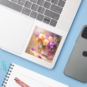 Fijn stilleven sticker (Laptop met iPhone)