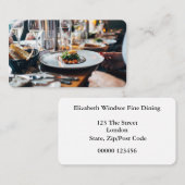 Fijn Visitekaartje met dubbelzijdig strooien (Voorkant / Achterkant)