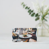 Fijn Visitekaartje met dubbelzijdig strooien (Staand voorkant)