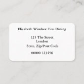 Fijn Visitekaartje met dubbelzijdig strooien (Achterkant)