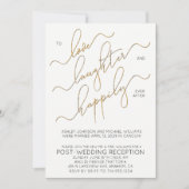 Fijn Voor Altijd Bruiloft Feest na de Bruiloft Kaart (Voorkant)