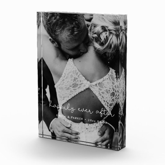 Fijn voor altijd schattige griezelige bruiloft fotoblokken (Rechts)