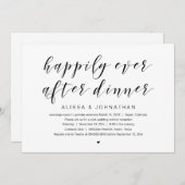 Fijn voor altijd, Trouw Elopement Dinner Kaart (Voorkant / Achterkant)