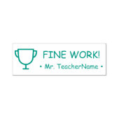 "FIJN WERK!" Educator Rubber Stamp Zelfinktende Stempel (Design)