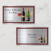 Fijn wijnzilver Visitekaartje (Voorkant / Achterkant)