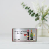 Fijn wijnzilver Visitekaartje (Staand voorkant)