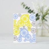 Fijnachtig Happy Wheel Circle Pattern Product Briefkaart (Staand voorkant)