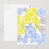 Fijnachtig Happy Wheel Circle Pattern Product Briefkaart (Voorkant / Achterkant)