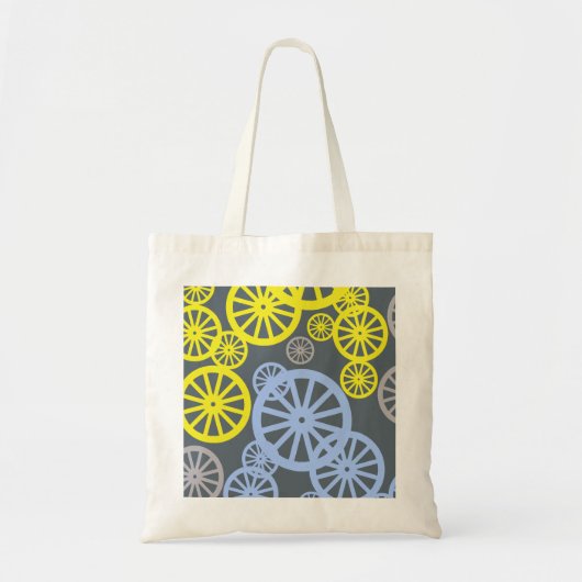 Fijnachtig Happy Wheel Circle Pattern Product Tote Bag (Voorkant)