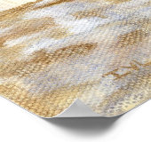 Fijnafdrukken van de fijne tekenstructuur van het  poster (Hoek)