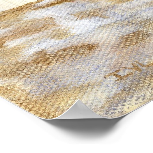 Fijnafdrukken van de fijne tekenstructuur van het  poster (Hoek)