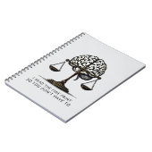 Fijnafdruklezer – Brain & Justice Edition Notitieboek (Linkerzijde)