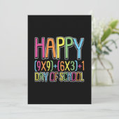 Fijne 100 Dag van de Kinder School Steven Zimmer Save The Date (Staand voorkant)