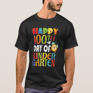 Fijne 100 dagen kinderopleiding 100 dagen school t-shirt